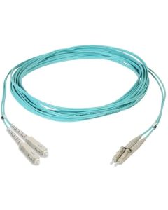 LC-SC дуплексна пач корда, Мултимод OM3 XG 50-125, аква, COMMSCOPE