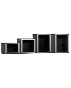 19” Стенен комуникационен шкаф, 600x450 мм., черен, Linkbasic WCB