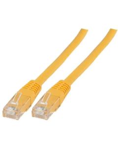 RJ45 пач корда категория 6, U-UTP PVC CCA, жълта, EFB