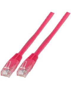 RJ45 пач корда категория 6, U-UTP PVC CCA, розова, EFB