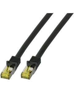 RJ45 пач корда кат. 6a с кат. 7 Raw Cable, S-FTP LSZH, черна, EFB
