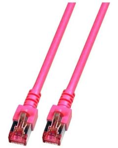 RJ45 пач корда категория 6, S-FTP, LSZH, розова, EFB