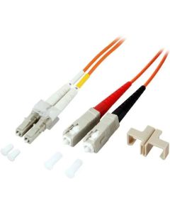 LC-SC дуплексна пач корда, мултимод OM1, 3 мм., оранжева, Conneu