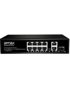 PoE суич 8*10-100M PoE + 2*1000M RJ45 Uplink + 1*1000M SFP, 120W