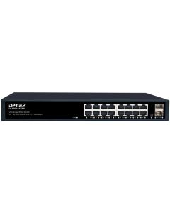 PoE суич 16*10-100-1000M PoE + 2*1000M SFP, 250W