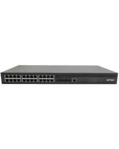 Layer 2+ PoE суич с 4x1G-2.5G-10G SFP+ + 24x10-100-1000M RJ45 PoE 280W