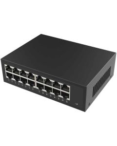 16 портов гигабитов неуправляем суич DPTEK DK2000-16T