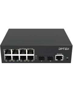 2*1G-2.5G SFP + 8*10-100-1000Base-T Layer 2+ Управляем суич