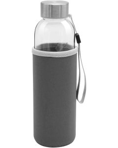 Office 1 Бутилка Halo, стъклена, 500 ml, със сив калъф