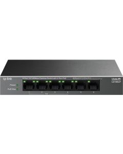 Switch TP-Link LS106LP, 6-портов 10-100 Mbps с 4-портов PoE