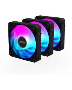 Комплект вентилатори GIGABYTE AORUS EZ CHAIN 120 Black 3-Pack ARGB