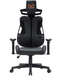 Геймърски стол RFG One Legend, екокожа, Butterfly механизъм, полипропиленова основа, до 150 kg, черен
