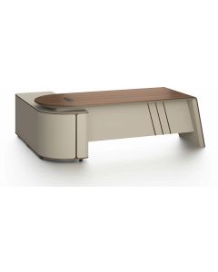 Работно RFG Savona, с контейнер, 2400 х 1850 х 750 mm, дъб и сиво