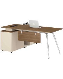 Работно RFG Paris, 1800 х 1600 х 750 mm, орех и сиво
