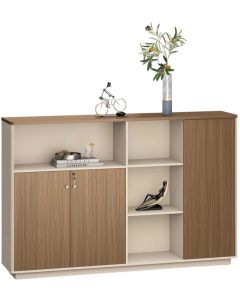 Шкаф RFG Paris, 2000 х 400 х 1300 mm, ПДЧ, орех и сиво