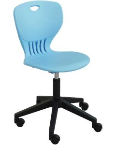 Ученически стол RFG Maxima Move Black, полипропилен, до 120 kg, син