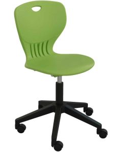 Ученически стол RFG Maxima Move Black, полипропилен, до 120 kg, зелен