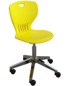 Ученически стол RFG Maxima Move Chrome, полипропилен, до 120 kg, жълт