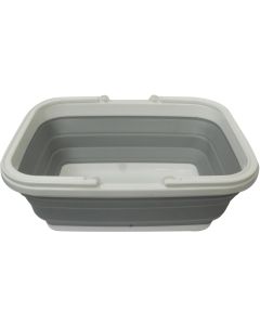 Кошница Office 1, сгъваема, 38 х 28.5 х 15.5 cm, сиво-бяла
