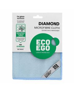 Микрофибърна кърпа York Eco Ego Diamond, за стъкла, 40 х 40 cm