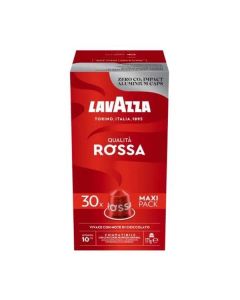Lavazza Кафе капсула Nespresso, Qualita Rossa Maxi, стандарт, 30 броя