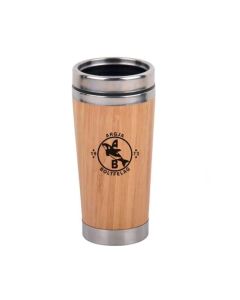 Office 1 Термочаша Sasa, неръждаема стомана и бамбук, 450 ml