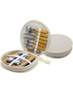 Office 1 Комплект прибори за пикник Picnic, в бял калъф