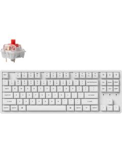 Геймърска механична клавиатура Keychron K8 Pro White K Pro Red RGB, Бяла