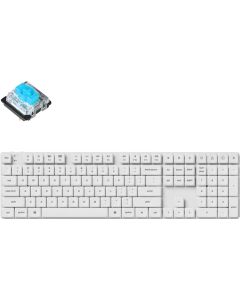 Геймърска механична клавиатура Keychron K5 Pro White QMK-VIA Full-Size Hot, Бяла