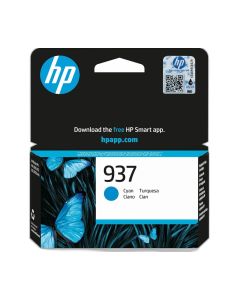 HP 937 Cyan Original Ink Cartridge; 4S6W2NE#CE1
