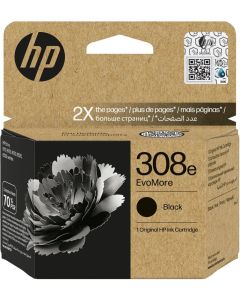 HP 308e EvoMore Black Original Ink Cartridge