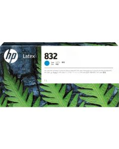 HP 832 - еднолитрова, циан латексова, мастилена; 4UV76A