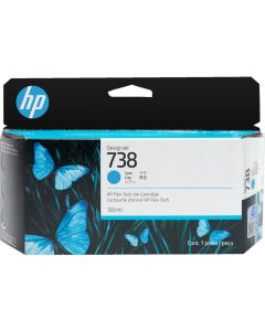 HP 738 DesignJet - 130 мл., Циан; 498N5A