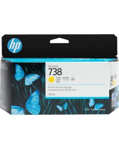 HP 738 DesignJet - 130 мл., Жълта; 498N7A