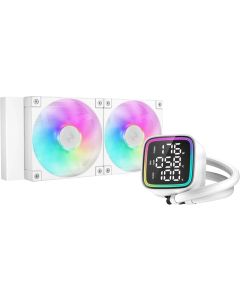 DeepCool водно охлаждане Water Cooling LD240 WH - LED Display, A-RGB