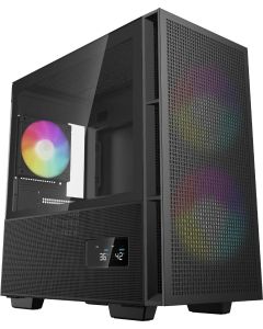 DeepCool CH360, mATX, Mini-ITX, Mini Tower, RGB, USB 3.1 Type-C, Прозрачен капак
