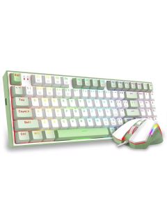 Геймърски комплект клавиатура+мишка Redragon S134 Combo - бял