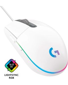 ГЕЙМЪРСКА МИШКА LOGITECH G102 Lightsync USB - Бяла- PN 910-005824