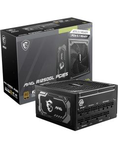 MSI MAG A1250GL PCIE5, ATX 3.1 & PCIE 5.1 ​​Ready, 1250W, 80 Plus Gold