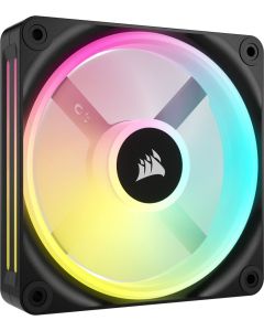Серия CORSAIR QX RGB, iCUE LINK QX120 RGB, 120 мм RGB вентилатор с магнитен купол