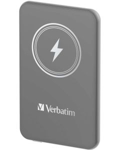 Verbatim Външна батерия Charge \'n\' Go, магнитна, 5000 mAh, Сив