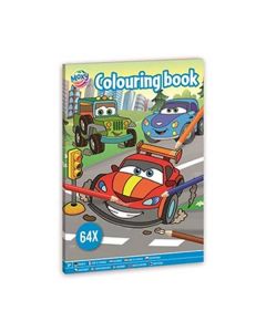 Moxy Книжка за оцветяване Коли, А4, 64 страници