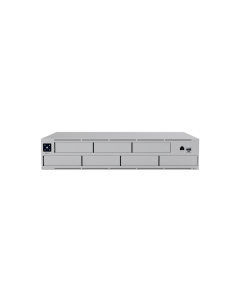 Ubiquiti UNAS-Pro-EU 2U rack-mount NAS with (7) 2.5-3.5" drive bays and 10 Gbps performance designed for large-scale file storage and sharing, (7) 2.5-3.5" HDD - SSD support, 10G SFP+ uplink and (1) GbE RJ45 port