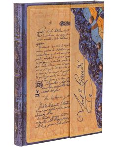 Paperblanks Тефтер Gaudi, Midi, широки редове, твърда корица, 72 листа