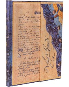 Paperblanks Тефтер Gaudi, Ultra, широки редове, твърда корица, 72 листа