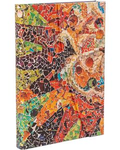 Paperblanks Тефтер Gaudi's Sun, Midi, широки редове, твърда корица, 72 листа