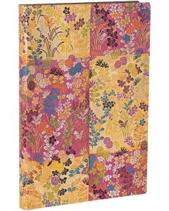 Paperblanks Тефтер Kara-Ori Pink, Midi, широки редове, мека корица, 88 листа