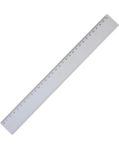 Линия, 30 cm, пластмасова, бяла, 100 броя
