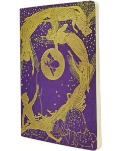 Paperblanks Тетрадка Violet Fairy, А4, широки редове, 40 листа