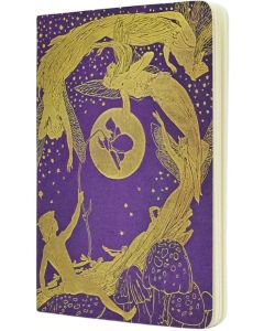 Paperblanks Тетрадка Violet Fairy, А5, широки редове, 40 листа